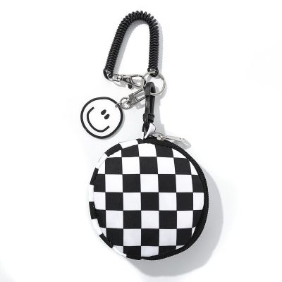 Chaopai Chessboard Coin Wallet Backpack Pendant Keychain Mini Earphone Bag Key Chains