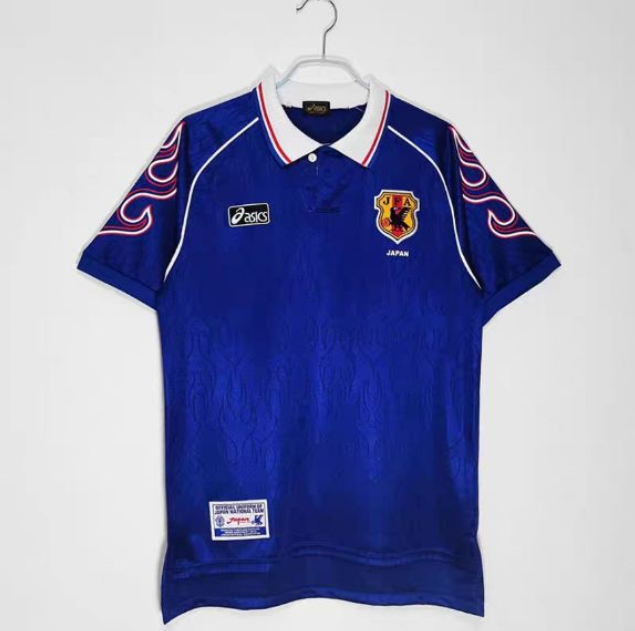 เสื้อบอล-ย้อนยุค-ทีมชาติ-ญี่ปุ่น-1997-เหย้า-retro-japan-home-เรโทร-คลาสสิค-1997-98