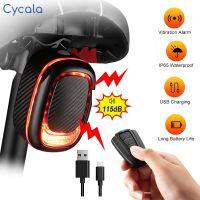 ❖✓ Cycala Bicycle Taillight Alarm Burglar Bike Rear Lights Smart Auto Brake Light Remote Control Waterproof Bicycle Lamp