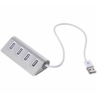 【Be worth】 The Auto Zone มินิ4พอร์ต USB 2.0 HUB ความเร็วสูง Splitter Hub พร้อมสายเคเบิล