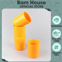 Cốc chịu nhiệt Bam House siêu dễ thương nhựa cao cấp LVN01 – Màu ngẫu nhiên – Bam House