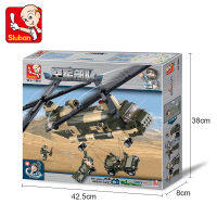 ProudNada Toys ของเล่นเด็ก ตัวต่อเลโก้ (กล่องใหญ่สุดคุ้ม) Sluban ARMY CARGO-TRANSPORT PLANE เครื่องบิน เครื่องบินขนส่ง 520 PCS M38-B0508