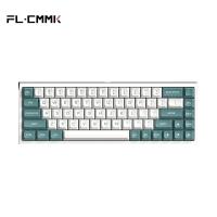 Fl·esports FL680คีย์บอร์ดแบบกลไกสามโหมด68คีย์ RGB ร้อน Swappable 2.4G บลูทูธไร้สายชนะ /Mac/ipad