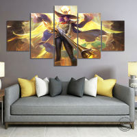 No Frame 53 Piece Canvas Painting Lesley Angelic Agent ML Mobile Legends Wallpapers Video Game Poster for Home Decor Gift