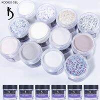 KODIES GEL Professional Acrylic Powder Glitter 3 In 1 Nail Art Dip Powder Gray Mix Color Monomer Products for Nail Supplies 20g