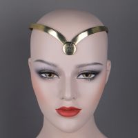 Cosplay Eternals Thena Headband Azura Hairband Costumes Accessories Prop Women Metal Headgear