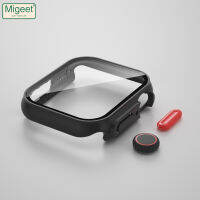 Migeet เปลี่ยนเป็นอัลตร้าสำหรับนาฬิกา Apple เคสกระจกเทมเปอร์ฝาครอบ8 7 6 5 4 3 2 1 45มม. 44มม. 41มม. 40มม. 42มม. 38มม. อัปเกรดรูปลักษณ์เป็นกรอบ49มม.