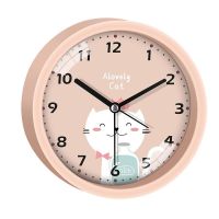 [Fast delivery] what students special artifact cartoon small alarm clock wake up wake up children male girl desktop mute when the clock pendulum desktop