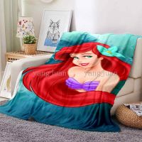 Snow White Mermaid Princess Blanket Flannel Soft Warm Sofa Office Nap Air Conditioning Cover Disney Elsa Anna Cartoon Can Be Customized C11