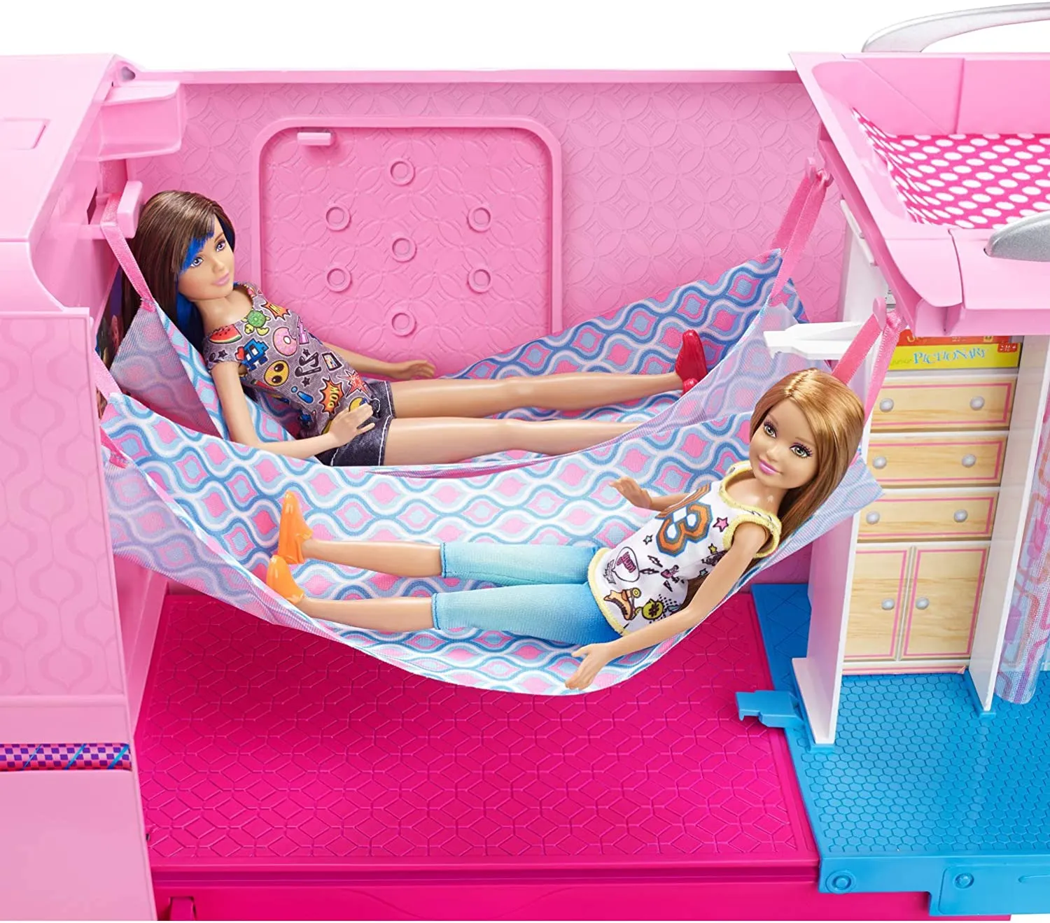 barbie camper van with hammock