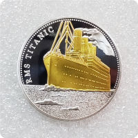 1912 The Voyage Titanic Ship and Travel Map Gold Plated&amp;Clad Coin Rms Gold บาร์/เหรียญที่ระลึกโศกนาฏกรรมของเรือไททานิค-iodz29 shop