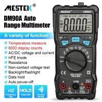 Mestek Digital Multimeter Auto Range Capacimeter Diode Tester 6000 Counts Capacitance Multimeter AC/DC Ammeter Voltmeter Current