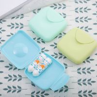 1pc Portable Storage Box Travel Outdoor Portable Women Tampons Holder Random Color Cotton Swab Cosmetic Napkin Carrying Case