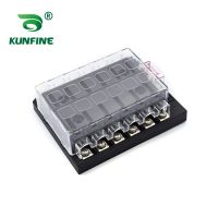 Fuse Box Holder 12 Way 1A-35A Fuse Block with LED Indicator For Car Off-road RV Bus Yacht Boat Fuses Accessories