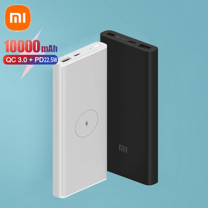 พาวเวอร์แบงค์-xiaomi-power-bank-10000mah-fast-quick-charger-portable-charger-external-battery-qc3-0-pd-10w-22-5w-fast-charge-wireless-charger-แบตสำรองชาร์จเร็ว-แบตสำรองชาร์จไร้สาย-ชาร์จเร็ว-แบตเตอรี่ส