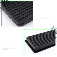 Thick Plastic Strong Seed Starter Trays Seedling Tray with 5 Inch Humidity Domes for Seed Starting,Germination,Seedling Plant Growing