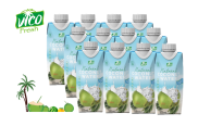 12 HỘP NƯỚC DỪA VICO FRESH 330ML - Natural HSD T5 2022 Hàng xuất khẩu