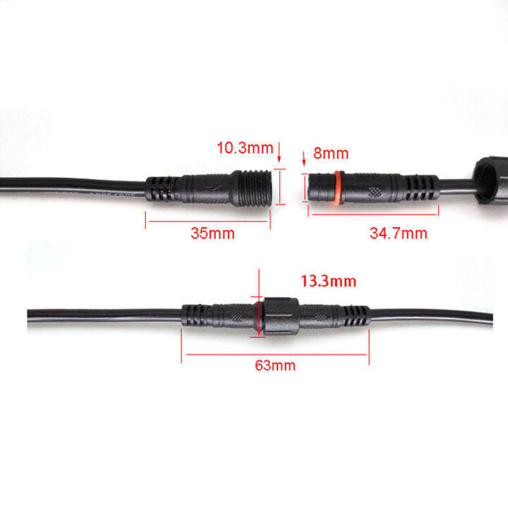 สต็อกพร้อม-ไฟพื้นถนน22awg-2-3-4pin-สำหรับหลอดไฟพลังแสงอาทิตย์กันน้ำสายต่อทนต่อการสึกหรอความถี่ต่ำแบบพกพาอเนกประสงค์