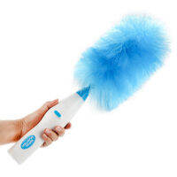 Electric Duster Tool 360 Degree Electric Rotary Electrostatic Adsorption Duster With Large Handle Home Cleaning