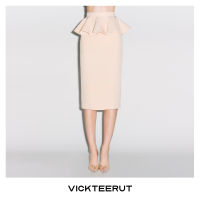 VICKTEERUT (ราคาปกติ 8,850-.) Re-Edition Pencil Skirt with Flounce Peplum กระโปรงทรงสอบ ตกแต่งระบาย