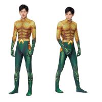 Aquaman Arthur Curry ชุดคอสเพลย์ชุดบอดี้สูทสําหรับงานปาร์ตี้ฮาโลวีน