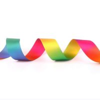 5 Yards Double Sided Rainbow Ribbon Gift Wrapping Wedding Decoration Colored Headband Bowknot Ribbons