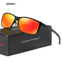 MARV 2019New Polarized แว่นตากันแดดแบบคลาสสิกอลูมิเนียมแมกนีเซียมรูปสี่เหลี่ยมผืนผ้าเต็มรูปแบบกรอบแว่นกันแดดเล่นกีฬาสำหรับชาย