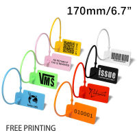 100 Personalized Logo Hang Tag Disposable Custom Plastic Printed Garment Clothing Shoe Product Brand Size Label 170mm/6.7