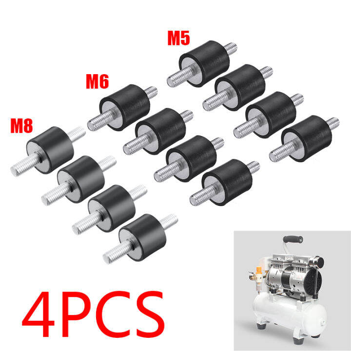 pexels-4pcs-m5-m6-m8ยางป้องกันการสั่นสะเทือน-mounts-shock-damper-สำหรับเครื่องอัดอากาศปั๊ม