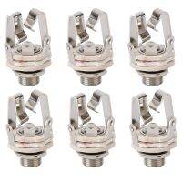 20X Jack 6.5 Two-Channel Audio Cable Connector Plug Socket with A Switch Stereo 6.5 Female for Guitar