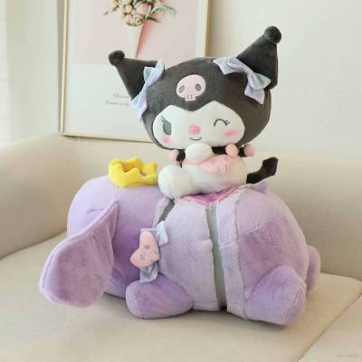 Sanrio Kuromi and Baku Plush Dolls Gift For Girls Kids Home Decor Sleeping Throw Pillow Stuffed Toys For Kids