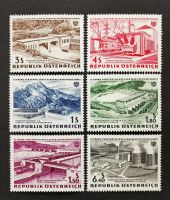 แสตมป์ใหม่6ชิ้น/เซ็ตจากออสเตรีย1962การทำให้เป็นชาติของอุตสาหกรรมพลังงานไฟฟ้าสลักแสตมป์ MNH