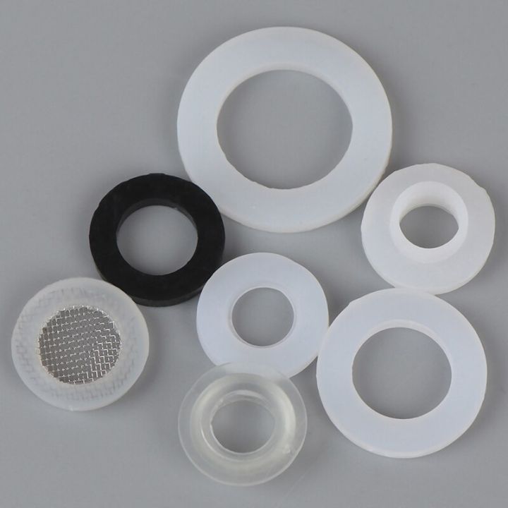 1-2แบน-1-ยางซีลซิลิโคนท่อสูบลม3-4-แหวน10ชิ้นปะเก็นเครื่องซักผ้าท่อสำหรับอาบน้ำ-ptfe-แหวนหัวฉีด