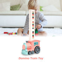 80Pcs Domino Blocks Set Creative Fun Train Stacking Dominoes Toys For Boys Girls