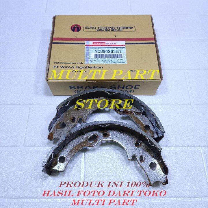 kampas rem tangan hand brake shoe mitsubishi ps125 canter Lazada