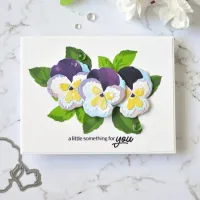 【❂Hot On Sale❂】 hexia71471 3d Pansy ที่ตัดลายกระดาษโลหะแม่พิมพ์สำหรับสมุดติดรูปงานหัตถกรรมการ์ดดายคัทอัลบั้มรูปลายฉลุนูน