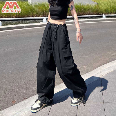 MBeauty Womens trousers Y2K style trousers Conduit overalls High waist straight casual trousers Loose slim wide-leg trousers