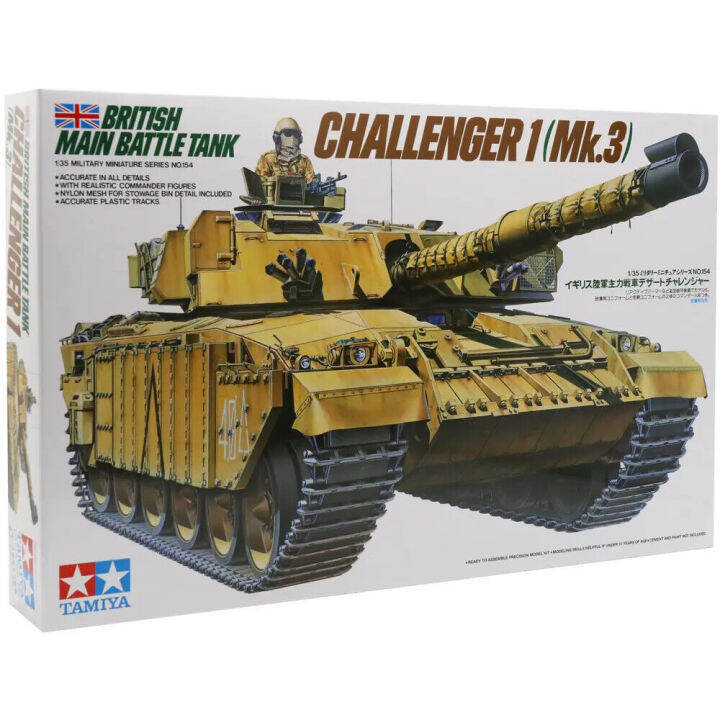 Tamiya 1/35 Challenger 1 Battle Tank Mk.3 Military Model Kit 35154 Scale Lazada