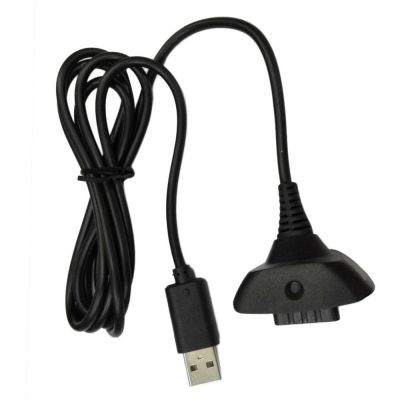 MSAXXZA อะแดปเตอร์สายของขวัญคงทน1ชิ้นเครื่องชาร์จ USB สำหรับเล่นสีดำ Xbox 360ตัวควบคุมเกมไร้สายสายชาร์จ