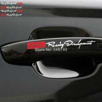 【cw】Aliauto 4 x Newest WRC Car Door Handle Stickers and decals Reflective Rally Car Stickers for toyota vw kia lada opelhot