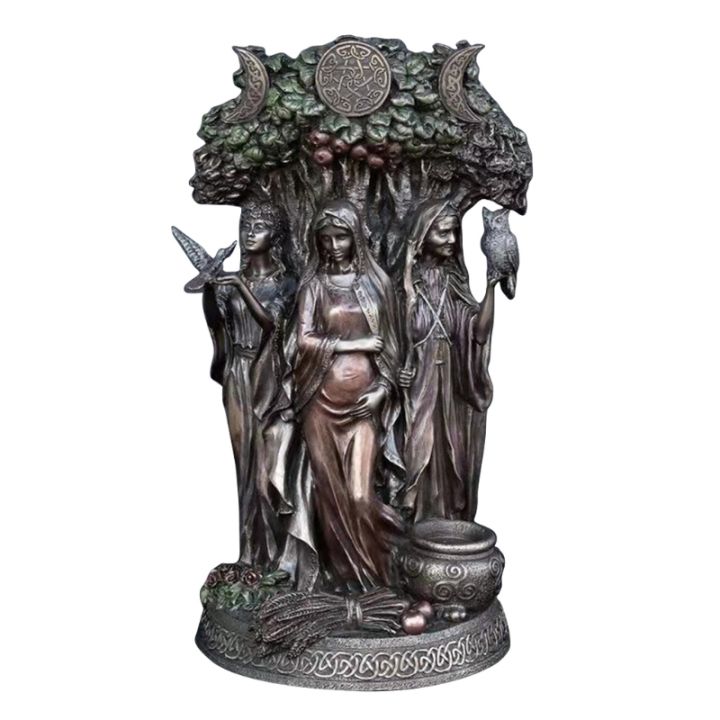 blessed-celtic-goddess-celtic-goddess-lilies-garden-statue-blessed-celtic-goddess-decorative-figurine