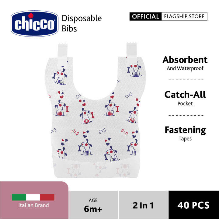 Chicco Disposable Bib40pcs Lazada