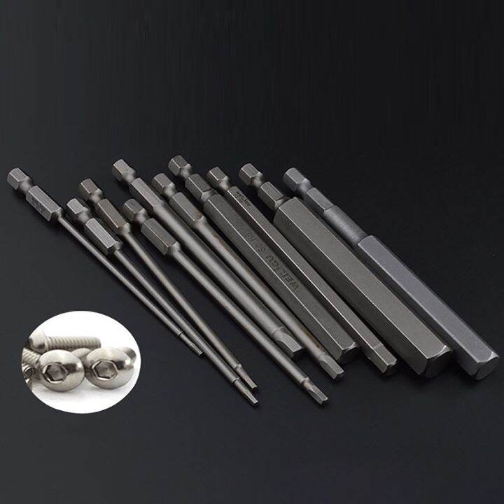100 150 200 300mm Extra Long Hex Key Allen Bit Set Quick