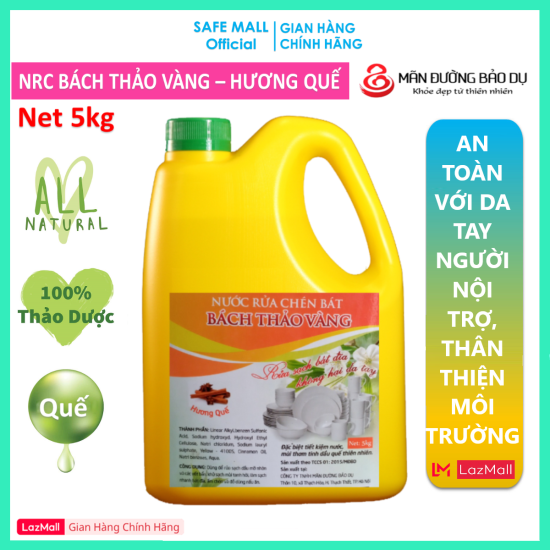 Nước rửa chén bách thảo vàng hương quế 100% natural chiết xuất thiên nhiên - ảnh sản phẩm 5