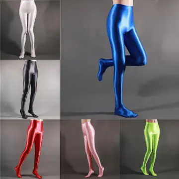 LEOHEX SATIN GLOSSY Opaque Yoga Sexy Leggings High Gloss Spandex
