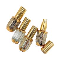 【CC】 4pcs 10ml Refillable Essential Oil Perfume Empty Glass Vival Attar Bottle Spray Roller on Vivals