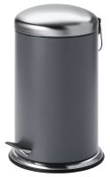 MJÖSA Pedal bin, dark grey, 12 l (มเยอซา ถังขยะเหยียบ, เทาเข้ม, 12 ลิตร)