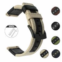 xiaozh Nylon Watch Band for Samsung Galaxy Watch Active 2 Sport Leather Bracelet 20mm 22mm Watch Strap For Huawei Watch GT 2