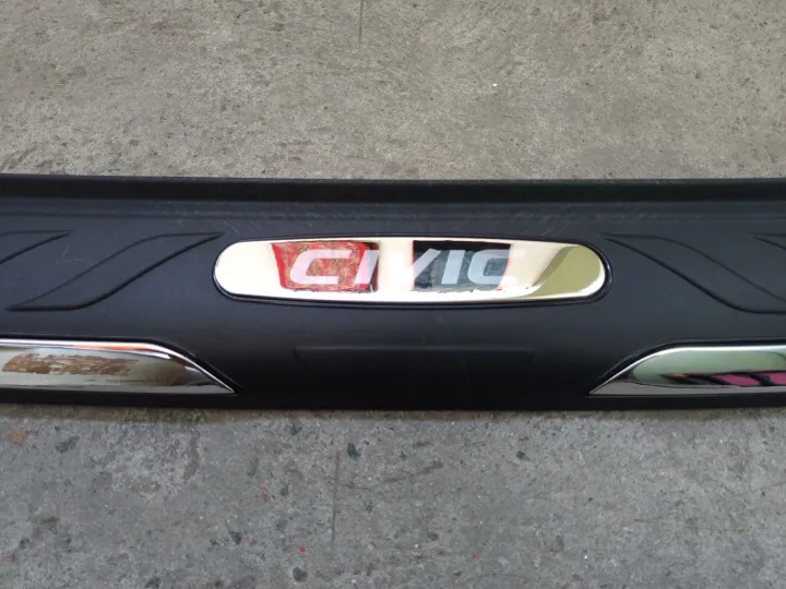 Honda civic 2016 2017 2018 2019 heavy duty plain black chrome labels