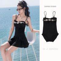 Yi Mengling Shu High-End Steel Support Gathered Body Sculpting Clothing Heavy Industry Drilling Conservative Cover Meat Thin One-Piece Swimsuit Women